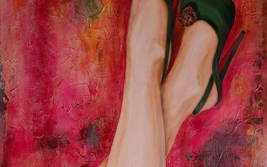 Feet in the air